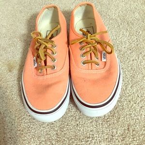 Salmon colored vans